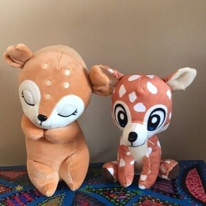 Stuffed Animals- Set of 2 - A Fawn and a “Sleepy Head”